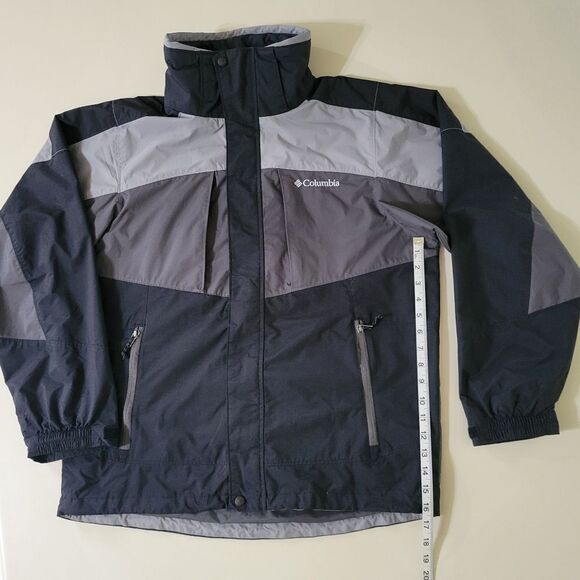 Columbia Men's Gray Black Waterproof Lined Jacket - Picture 5 of 16